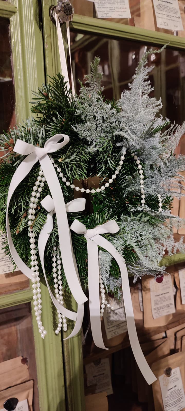 Corona de Navidad "Blanc de Noël" - Imagen 2